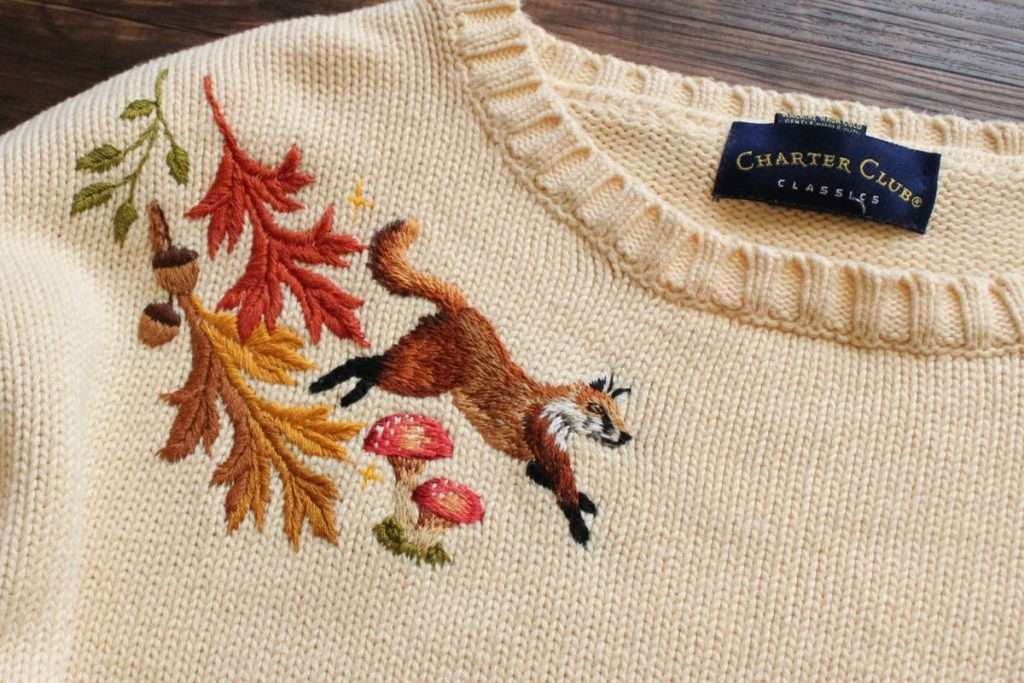 Drying Embroidery